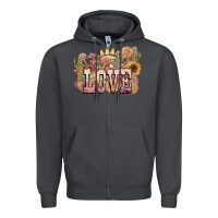 Smoke love horse western floral Zipper Hoodie - NancyCooperArtShop