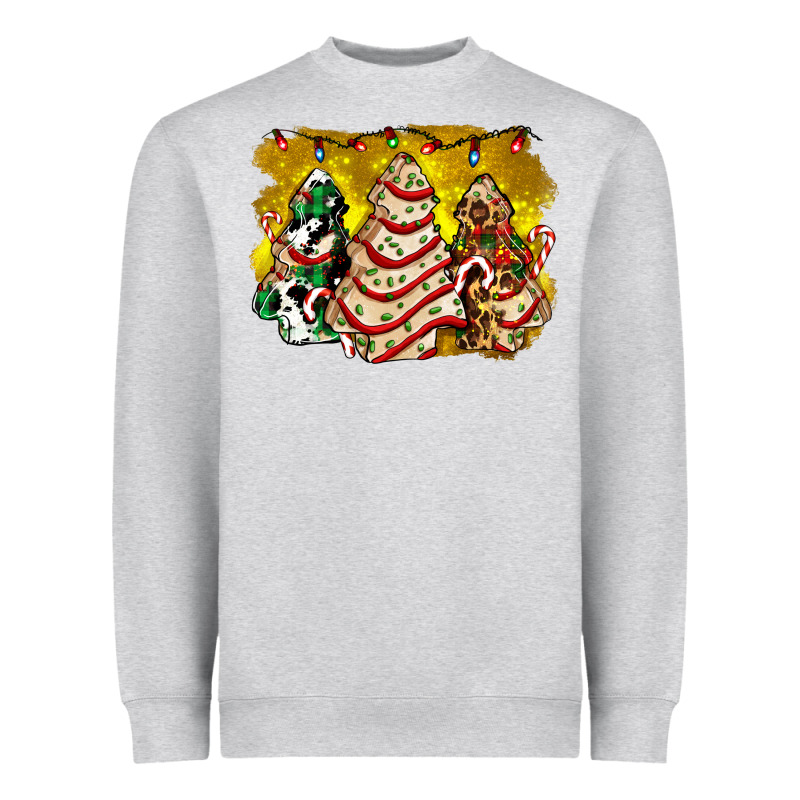 Christmas Tree Cake And Christmas Pattern Ado Heavyweight Sweatshirt by AdoDesignShop | Teevron