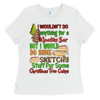 White I wouldnt do anything for a klondike bar Ladies Tee - RanaPortraitStore