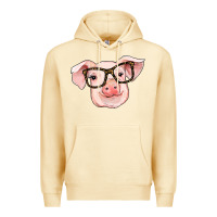 Pina Colada pig with glasses Premium Hoodie - RanaPortraitStore