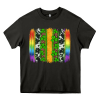 Asphalt st patricks day rainbow brushstroke Heavy Core Tee - Artiststas