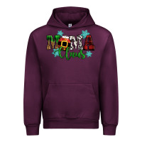 Mauve Wine mama claus christmas Urban Hoodie - CowGirlArtShop