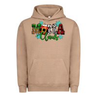 Pigment Burro mama claus christmas Urban Hoodie - CowGirlArtShop