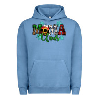 Pigment Pebble Blue mama claus christmas Urban Hoodie - CowGirlArtShop
