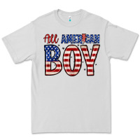 Dove Grey all American boy Premium Tee - Zillion Design Studio