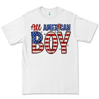 White all American boy Premium Tee - Zillion Design Studio