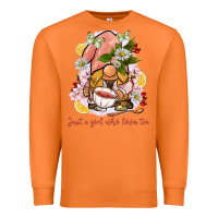 Carrot just a girl who loves tea gnome Premium Sweatshirt - BarkalooDesign