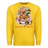 Just A Girl Who Loves Tea Gnome Premium Sweatshirt | Teevron