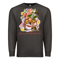 Smoke just a girl who loves tea gnome Premium Sweatshirt - BarkalooDesign