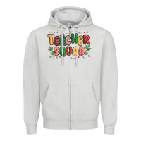 Dove Grey teacher squad Zipper Hoodie - MaliasSmallBusiness