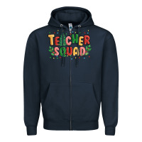Navy teacher squad Zipper Hoodie - MaliasSmallBusiness
