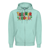 Seafoam teacher squad Zipper Hoodie - MaliasSmallBusiness