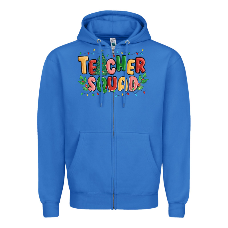 Teacher Squad Zipper Hoodie by MaliasSmallBusiness | Teevron