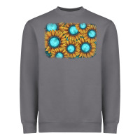 Storm sunflower gemstone background Heavyweight Sweatshirt - JahusDesignShop