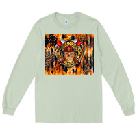 Matcha Firefighter Skull Long Sleeve Tee - LillyAllenDesigns