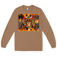 Toasted Coconut Firefighter Skull Long Sleeve Tee - LillyAllenDesigns