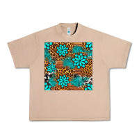 Burro leopard gemstone seamless pattern Urban Heavy Tee - BundleAndBundleShop