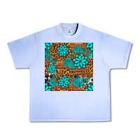 Grape Ice leopard gemstone seamless pattern Urban Heavy Tee - BundleAndBundleShop