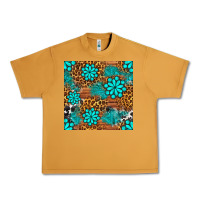 Peanut Butter leopard gemstone seamless pattern Urban Heavy Tee - BundleAndBundleShop