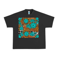 Pigment Black leopard gemstone seamless pattern Urban Heavy Tee - BundleAndBundleShop