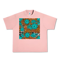 Salmon leopard gemstone seamless pattern Urban Heavy Tee - BundleAndBundleShop