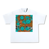 White leopard gemstone seamless pattern Urban Heavy Tee - BundleAndBundleShop