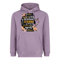 Lavender black woman silhouette Heavyweight Hoodie - Artiststas