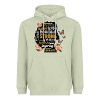 Matcha black woman silhouette Heavyweight Hoodie - Artiststas