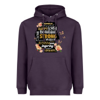 Plum black woman silhouette Heavyweight Hoodie - Artiststas