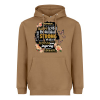 Toasted Coconut black woman silhouette Heavyweight Hoodie - Artiststas
