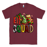 Burgundy elf squad with elf hat and socks Classic Tee - AdoDesignShop