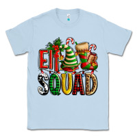Dusty Blue elf squad with elf hat and socks Classic Tee - AdoDesignShop