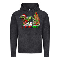 Vintage Black T- Rex X-Mas Mood Vintage Hoodie - RanaPortraitStore