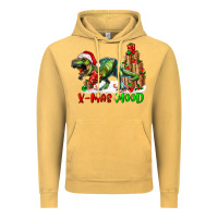 Vintage Mustard T- Rex X-Mas Mood Vintage Hoodie - RanaPortraitStore