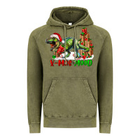 Vintage Olive T- Rex X-Mas Mood Vintage Hoodie - RanaPortraitStore
