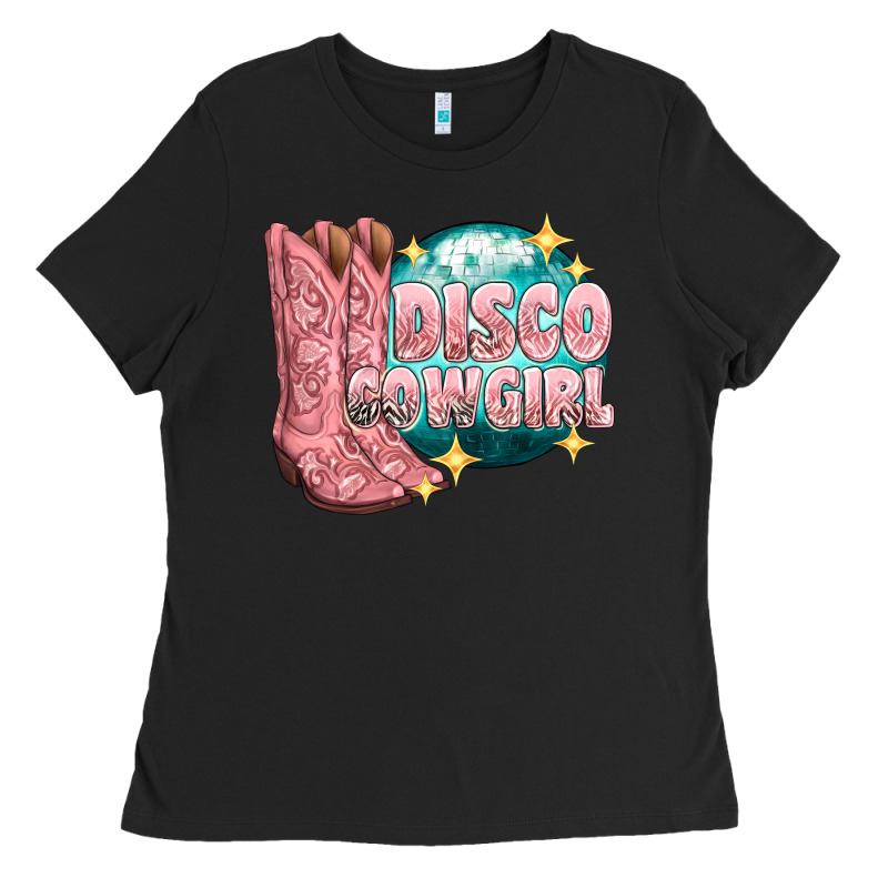 Western Disco Cowgirl Ladies Tee by texasbilliewilder | Teevron