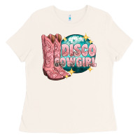 Bone western disco cowgirl Ladies Tee - texasbilliewilder