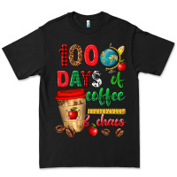 Black 100 days of coffee and chaos Premium Tee - texasbilliewilder
