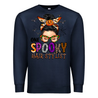 Navy one spooky hair stylist Premium Sweatshirt - BarkalooDesign