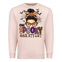 Pale Pink one spooky hair stylist Premium Sweatshirt - BarkalooDesign
