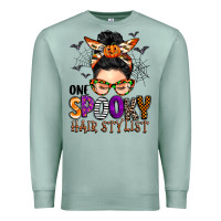 Seafoam one spooky hair stylist Premium Sweatshirt - BarkalooDesign