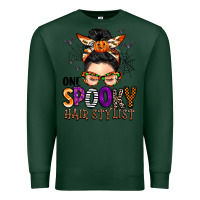 Sports Green one spooky hair stylist Premium Sweatshirt - BarkalooDesign