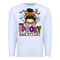 White one spooky hair stylist Premium Sweatshirt - BarkalooDesign