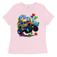 Bubblegum Pink monster truck autism Ladies Tee - Zillion Design Studio
