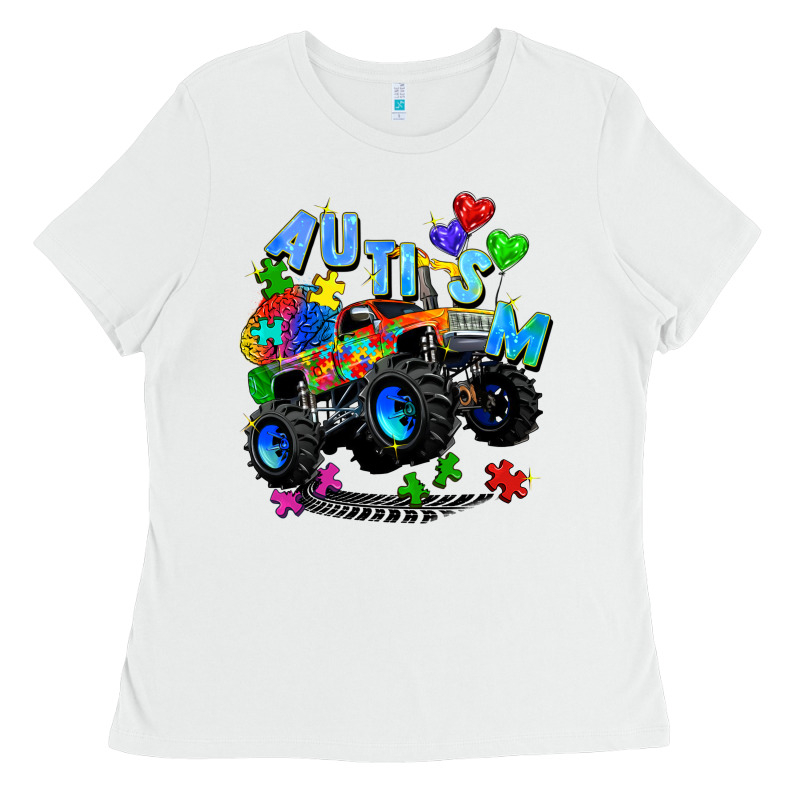 Monster Truck Autism Ladies Tee by Zillion Design Studio | Teevron