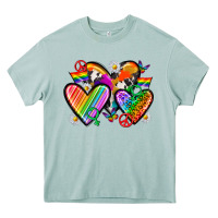 Arona pride hearts Heavy Core Tee - texasbilliewilder