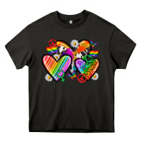 Asphalt pride hearts Heavy Core Tee - texasbilliewilder