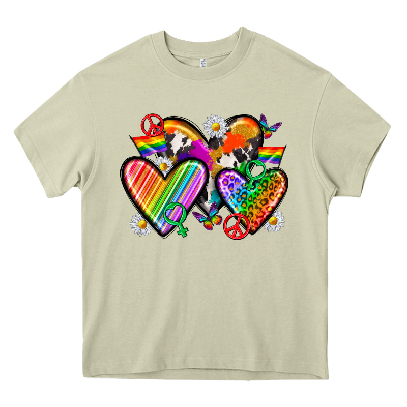 Pride Hearts Heavy Core Tee by texasbilliewilder | Teevron