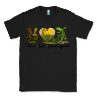 Black peace love green lizard Classic Tee - LillyAllenDesigns