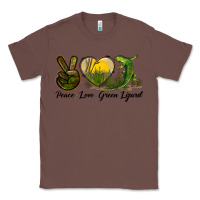 Chestnut peace love green lizard Classic Tee - LillyAllenDesigns
